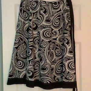 Black & White A-Line Skirt